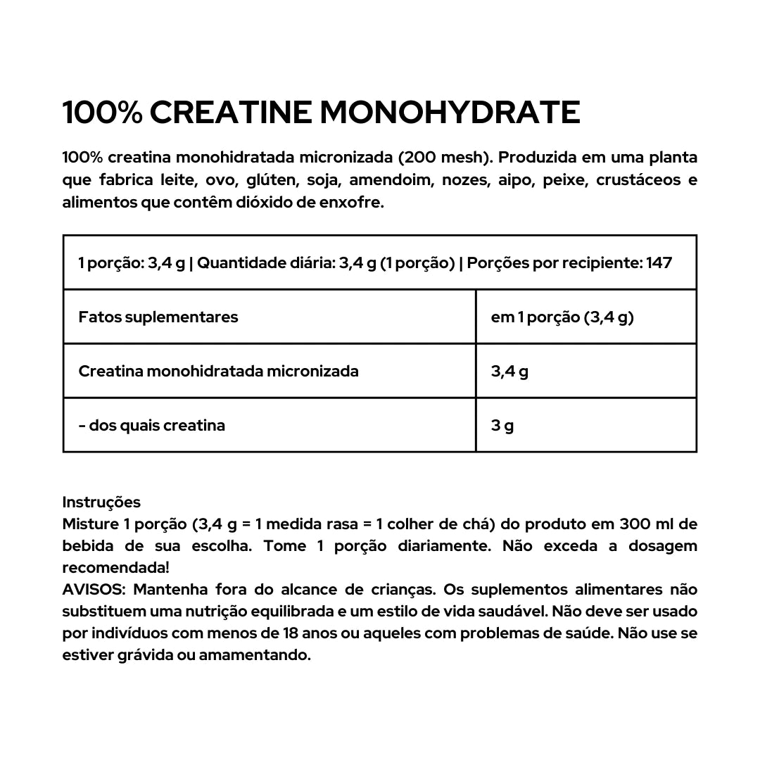 100% Creatine Monohydrate - 300g