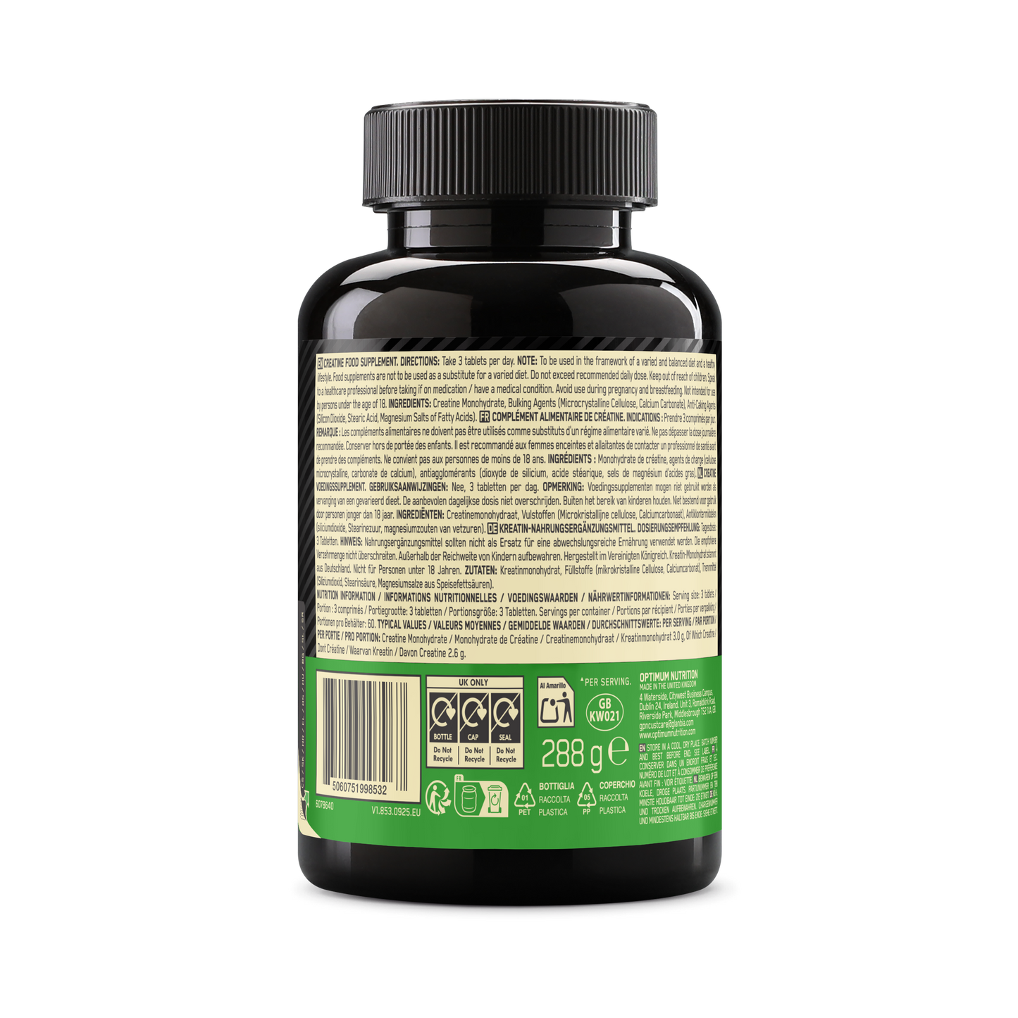 Creatine Tablets - 180 tablets