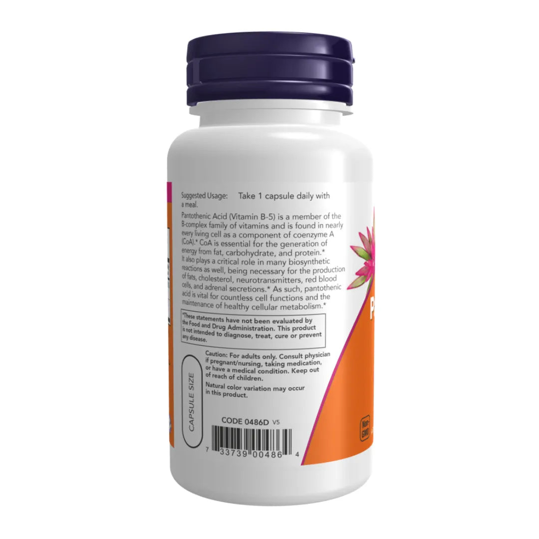 Pantothenic Acid 500 mg - 100 Capsules