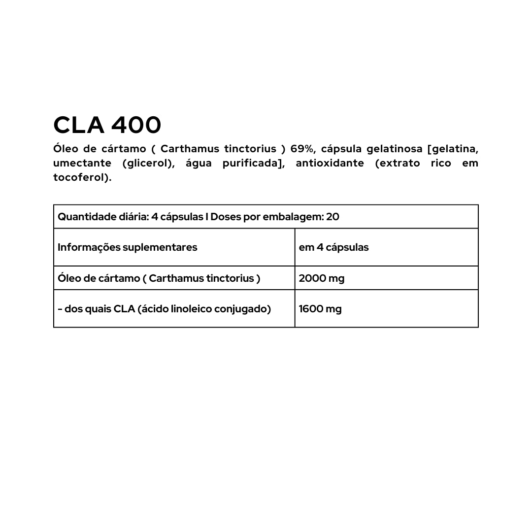 CLA 400 - 80 Cápsulas
