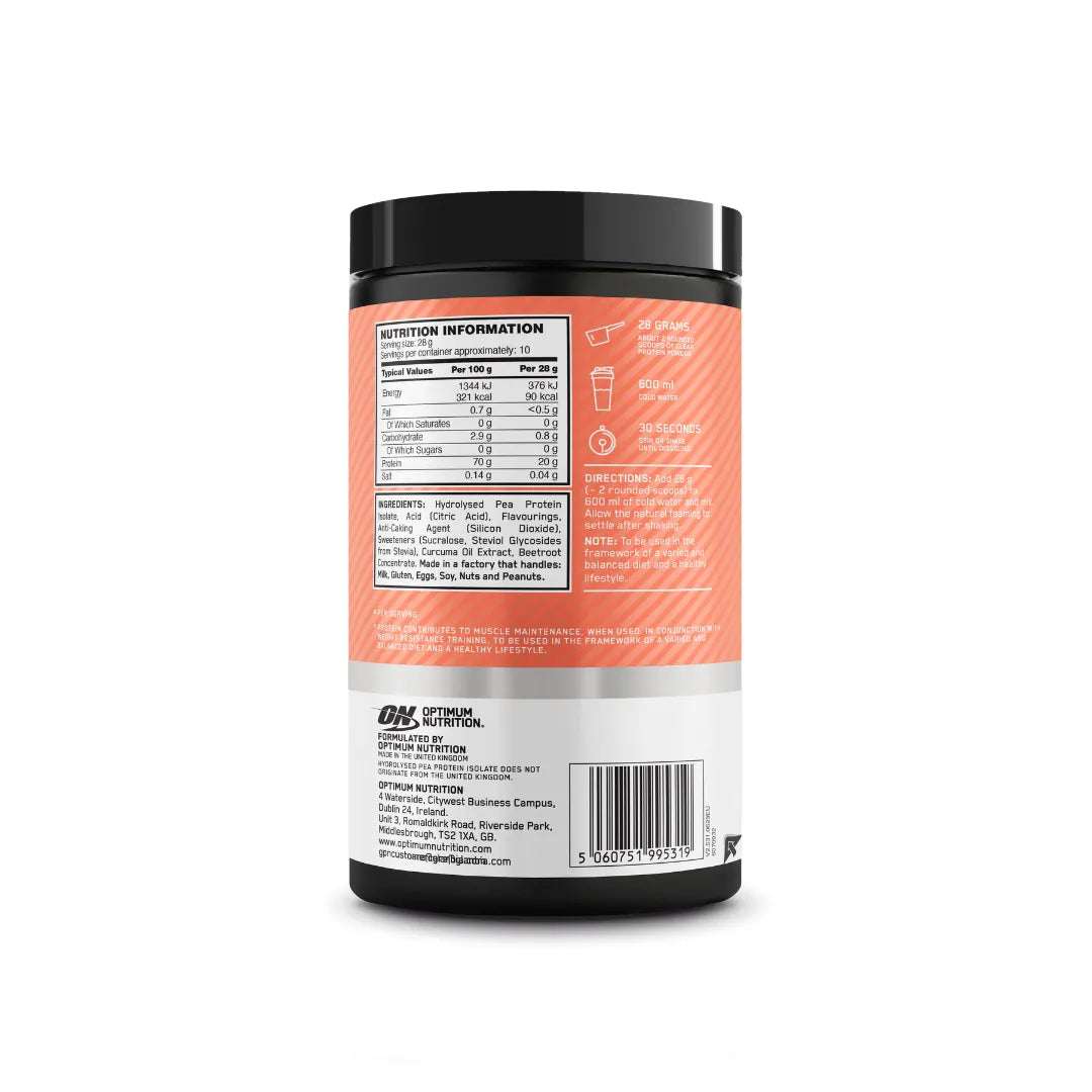 ON Clear Protein 100% Plant Protein Isolate