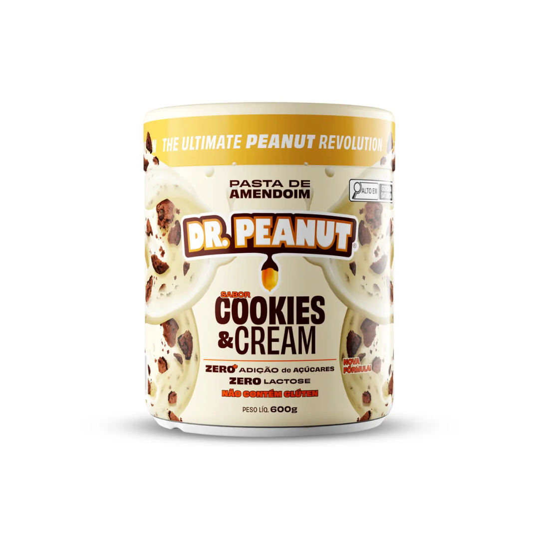 Manteiga de Amendoim Sabor Cookies & Cream