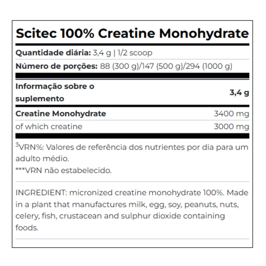 100% Creatine Monohydrate - 300g