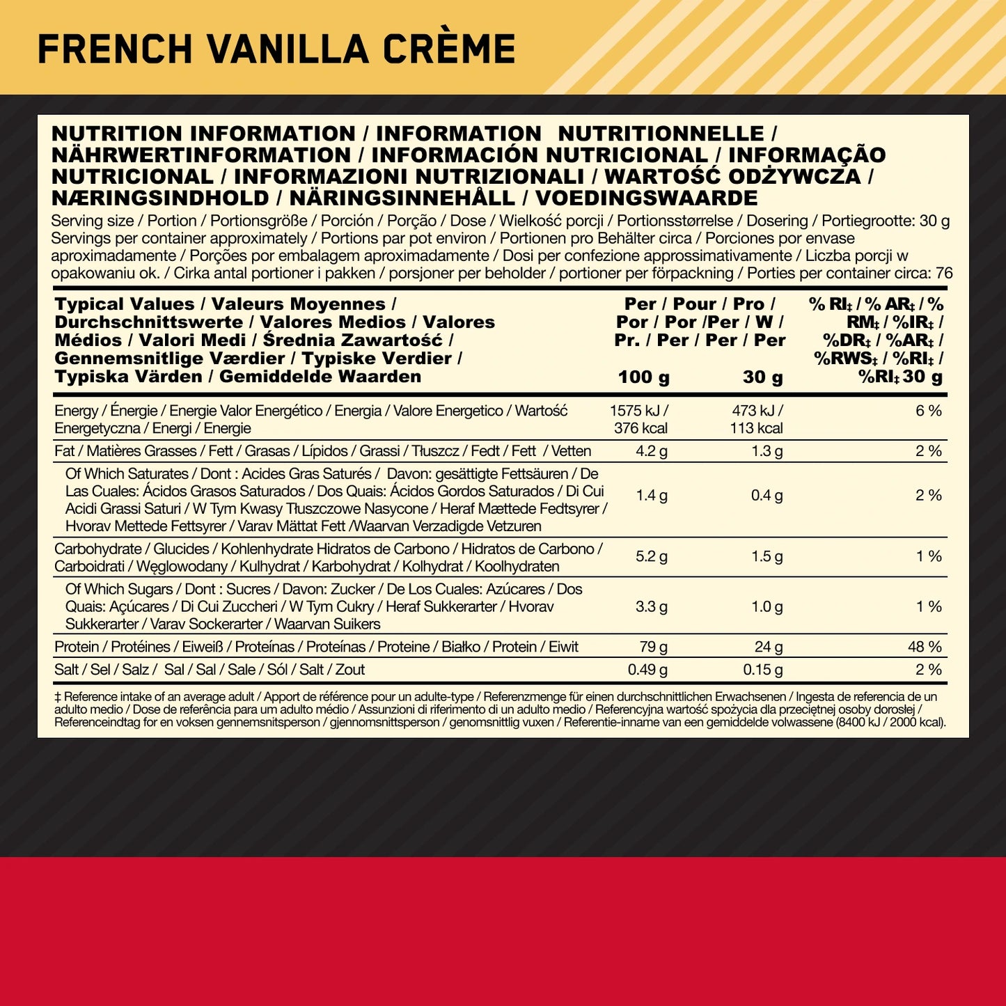 GOLD STANDARD 100% WHEY 900g