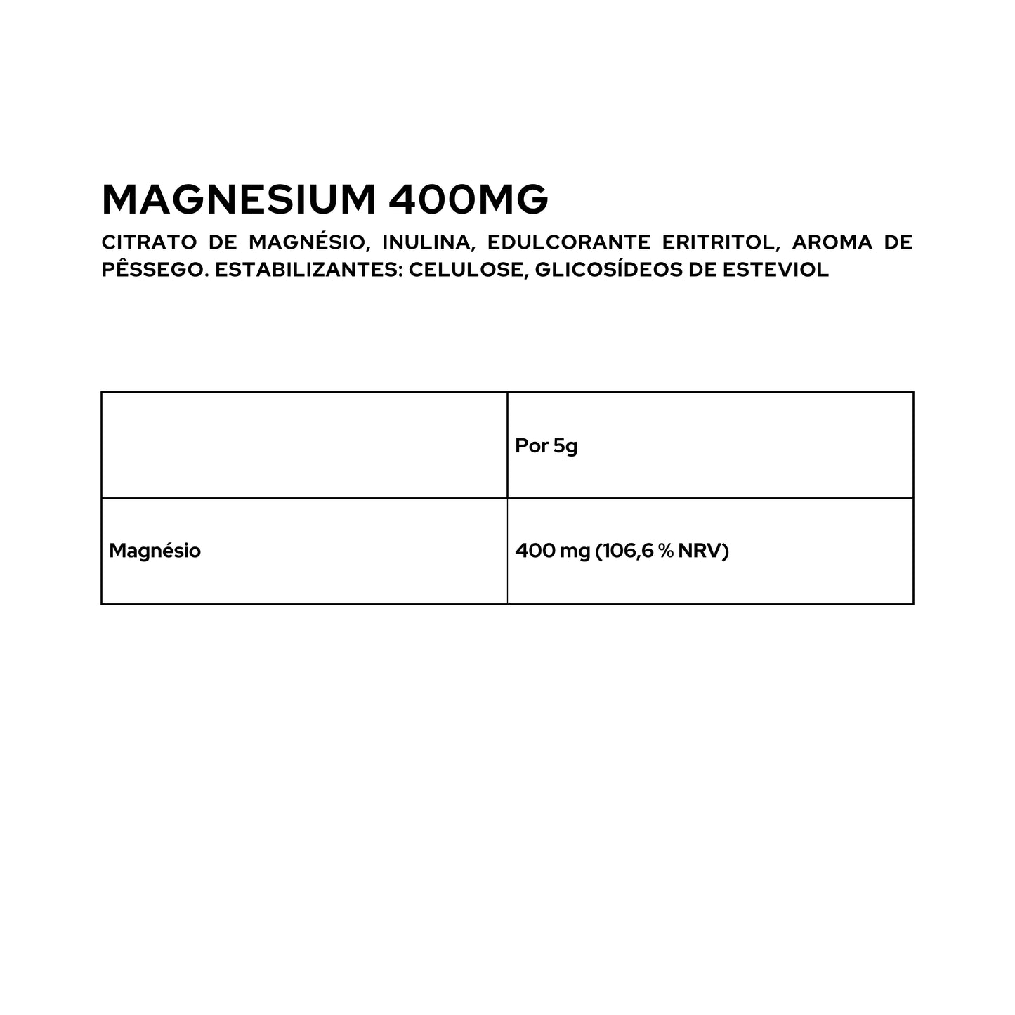 MAGNÉSIO 400 - 200g