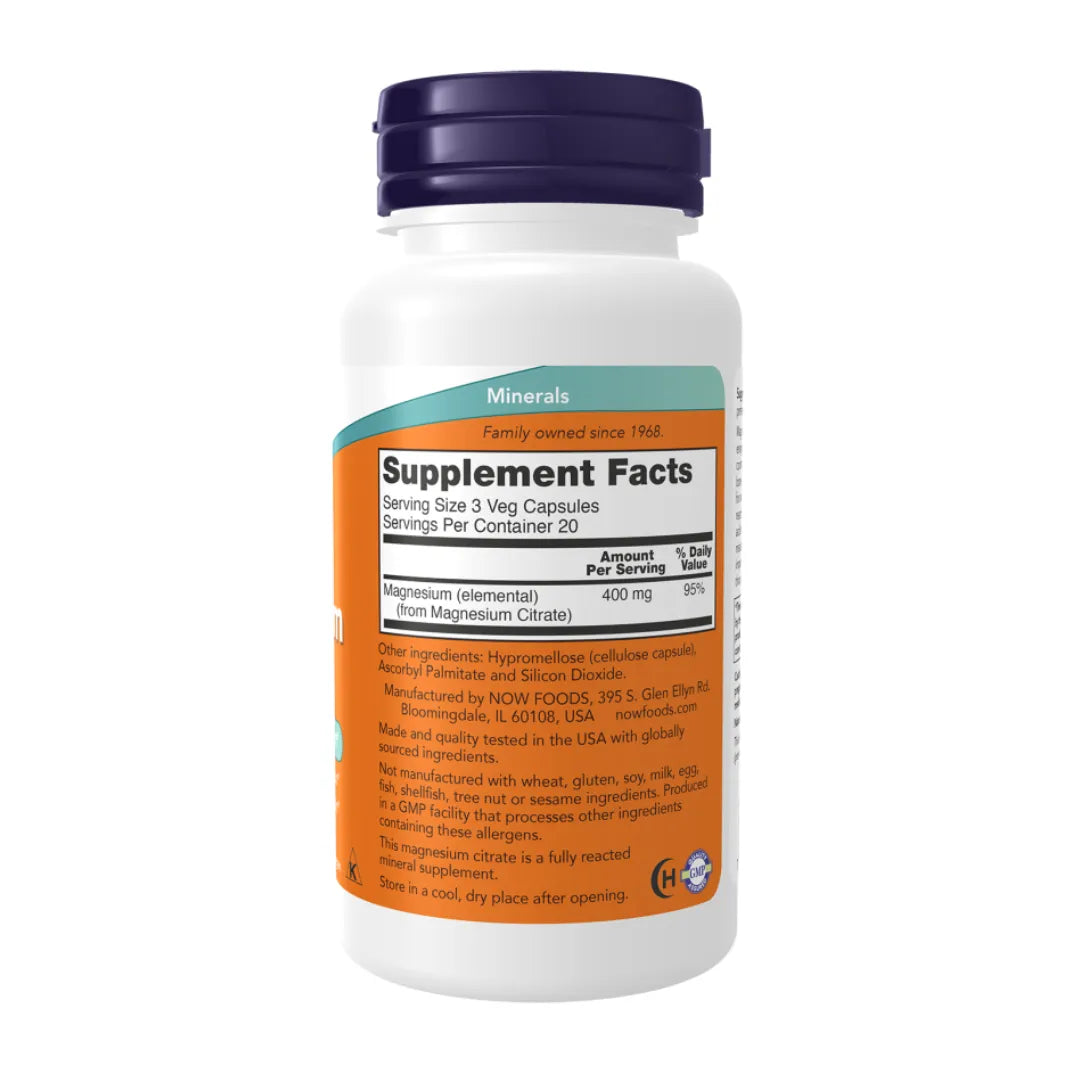 Magnesium Citrate - 120 Capsules