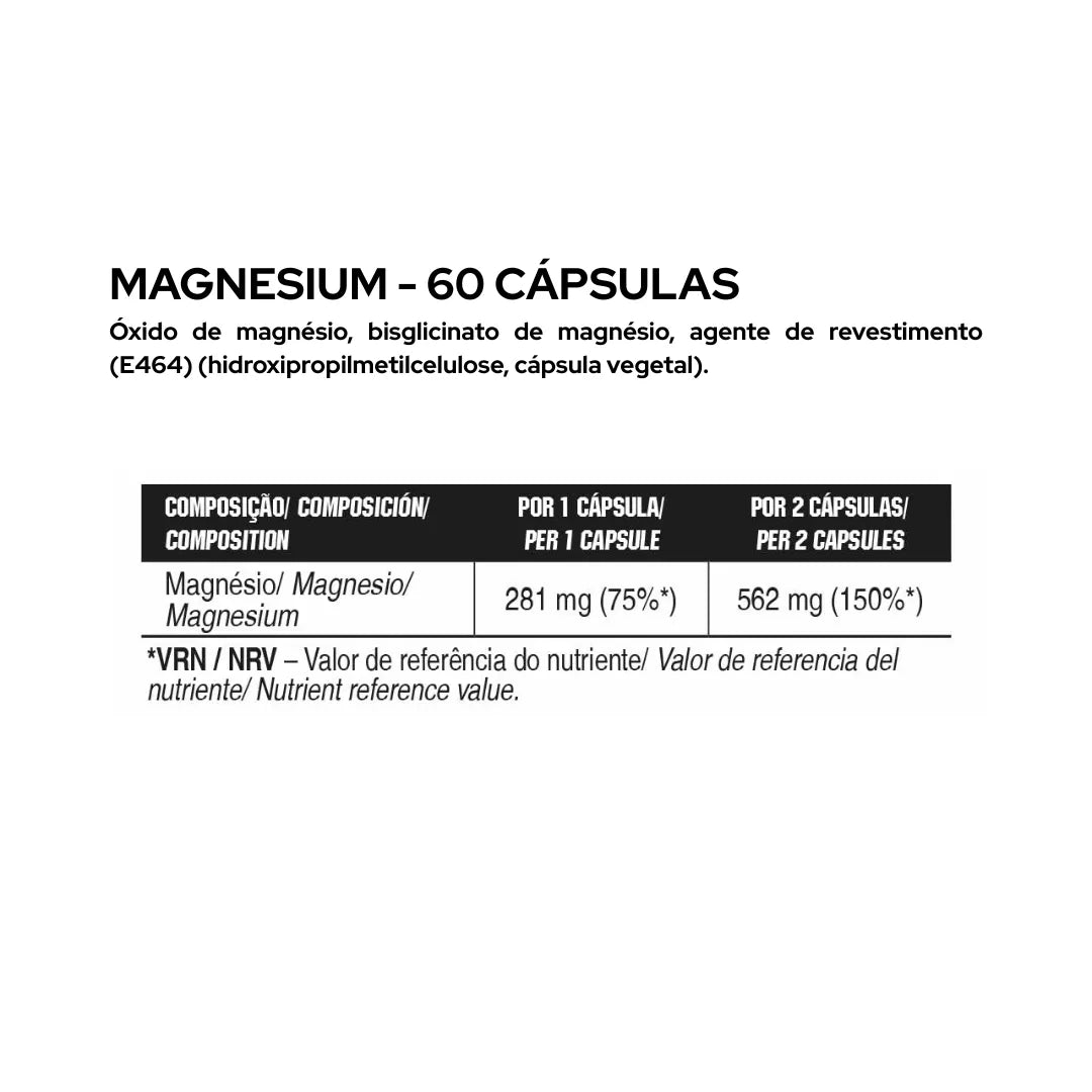Magnesium - 60 cápsulas