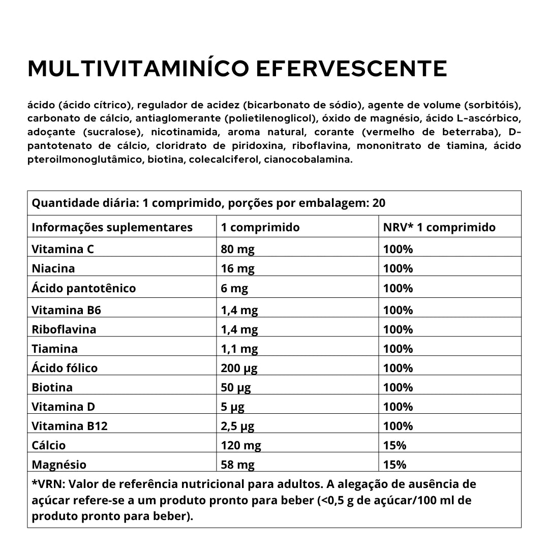 Multivitamin Effervescent - 20 Servings