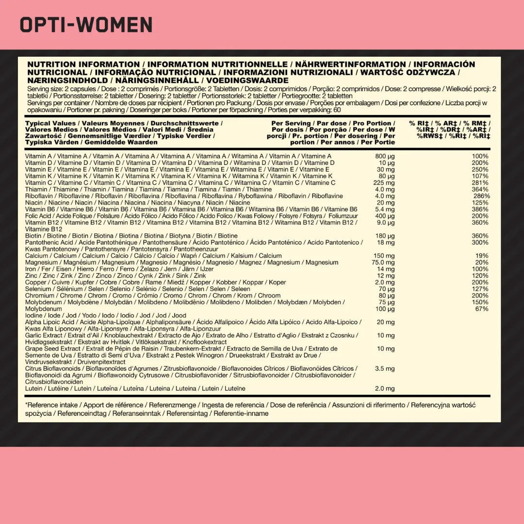 OPTI-WOMEN Multivitamínico