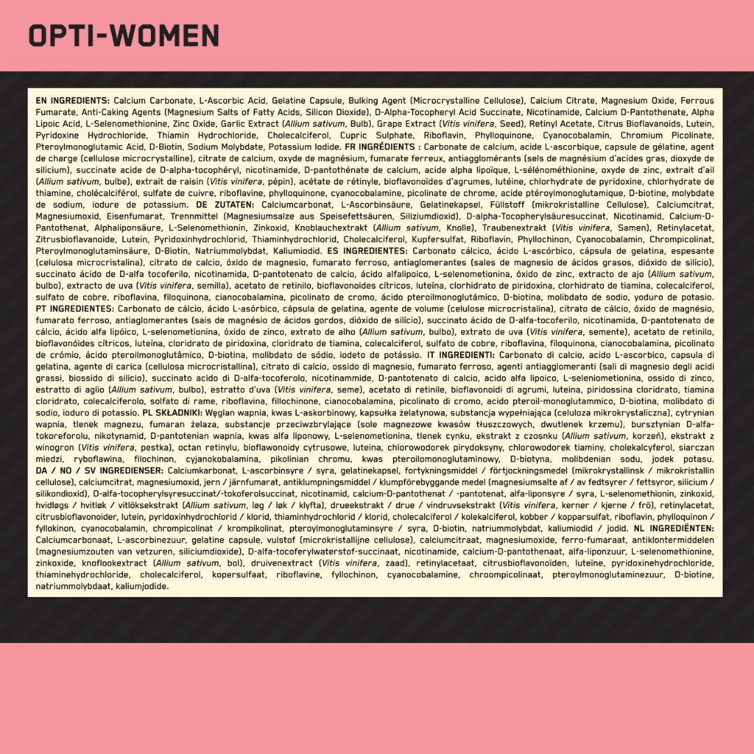 OPTI-WOMEN Multivitamínico