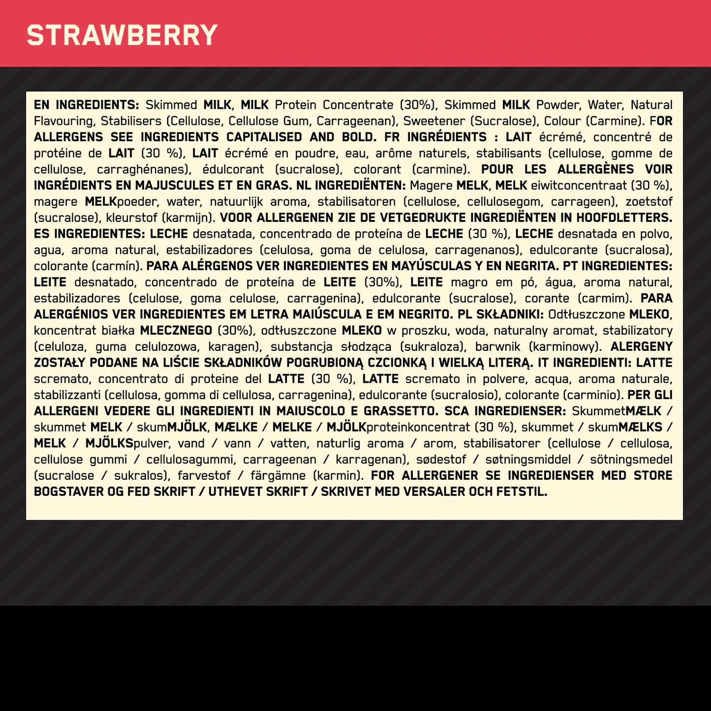 Optimum Protein Shake