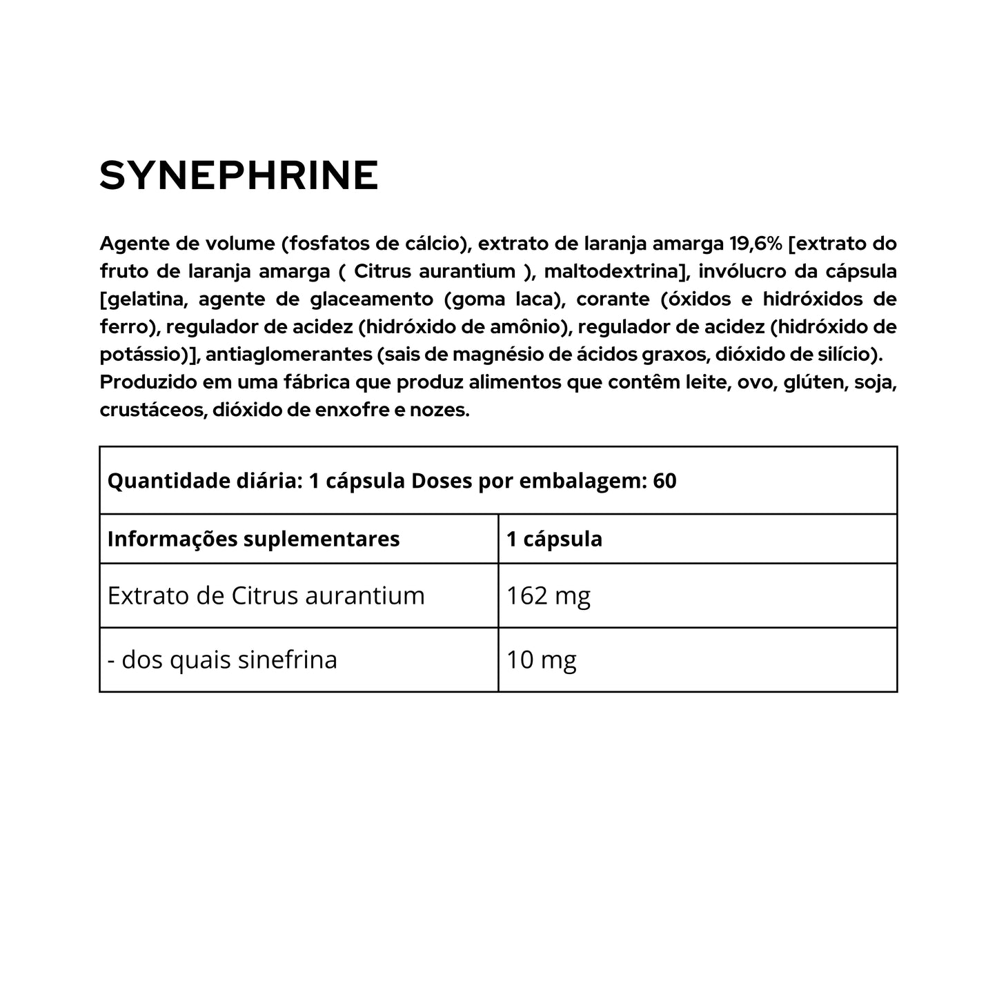 Synephrine - 60 Cápsulas