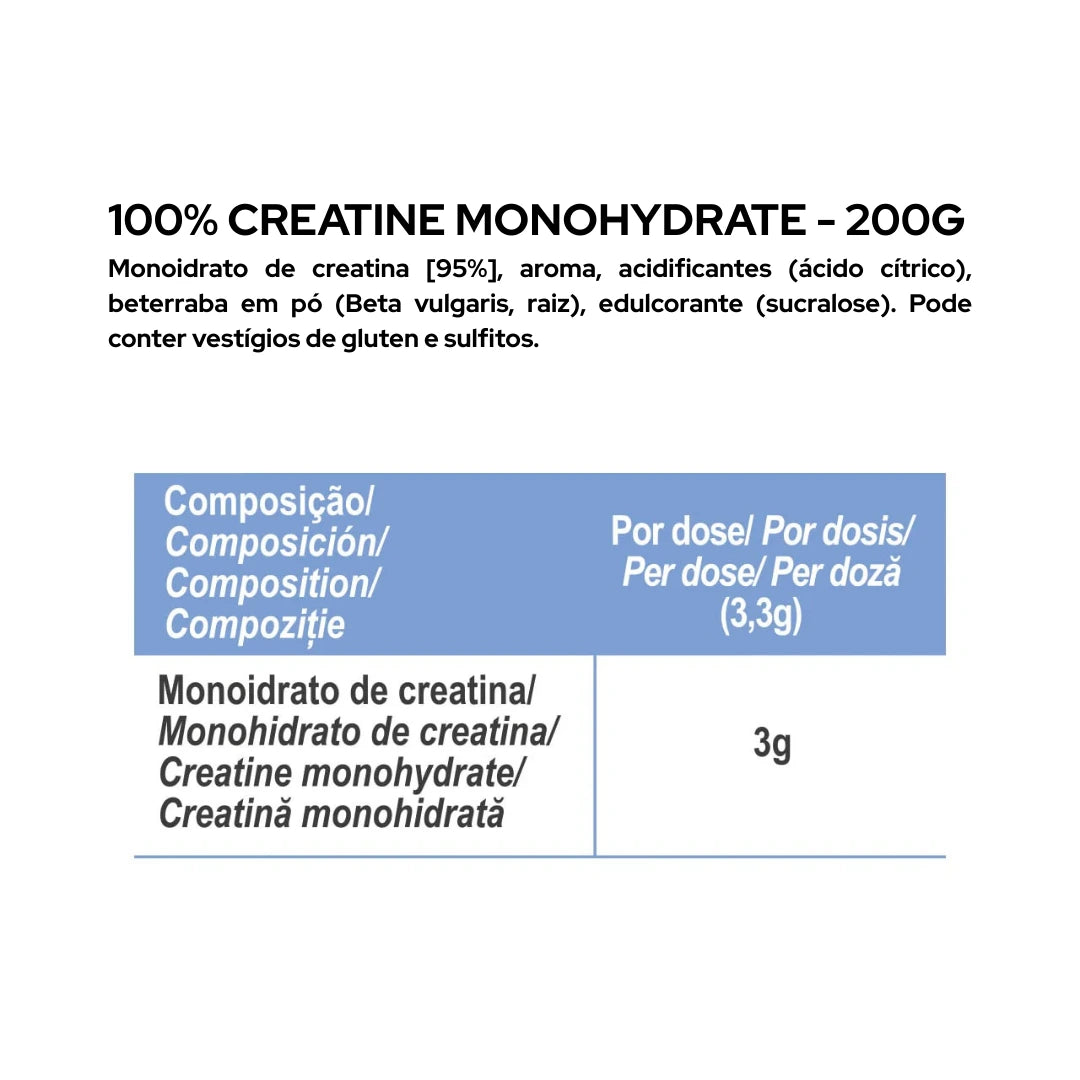 100% Creatine Monohydrate - 200g