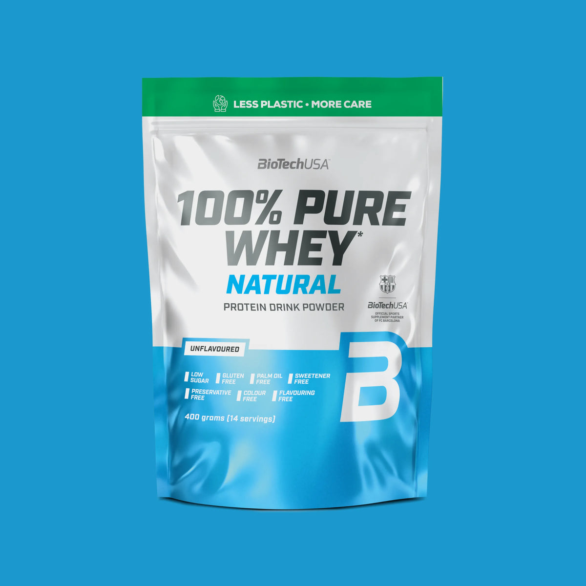100% Pure Whey Natural - Sem Sabor 400g