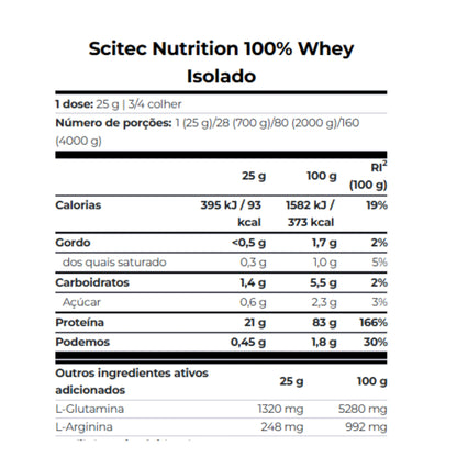 100% Whey Isolate - 700g