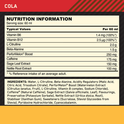 Gold Standard Preworkout Shot