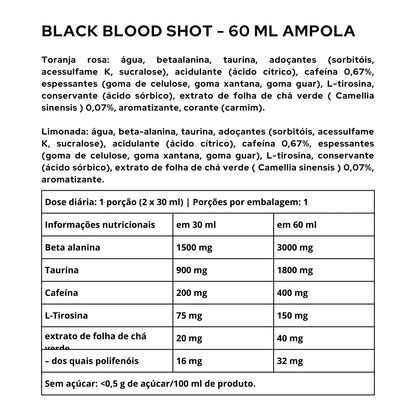Black Blood Shot - 60 ml Ampule