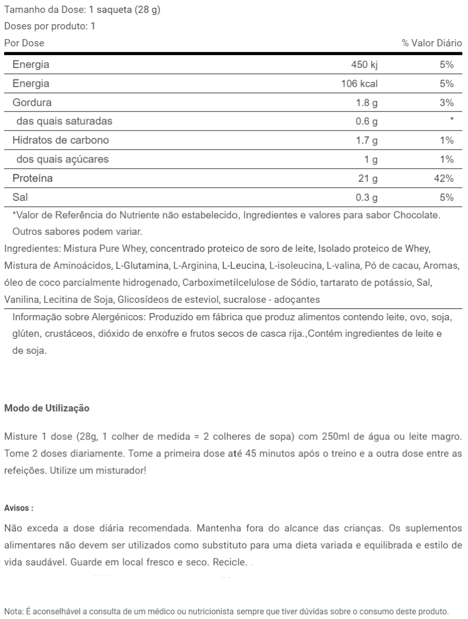 100% SUERO PURO/ 28g - BioTechUSA