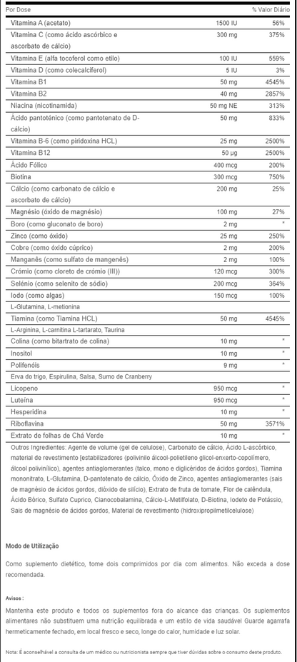 Multivitamins for Men 60 Tablets - BioTechUSA