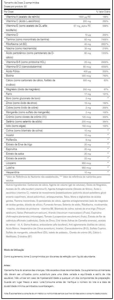 Multivitaminas para Mujer 60 comprimidos - BioTechUSA