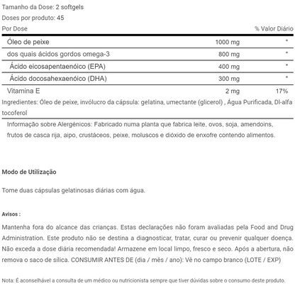 OMEGA 3 - 90 cápsulas BioTechUSA