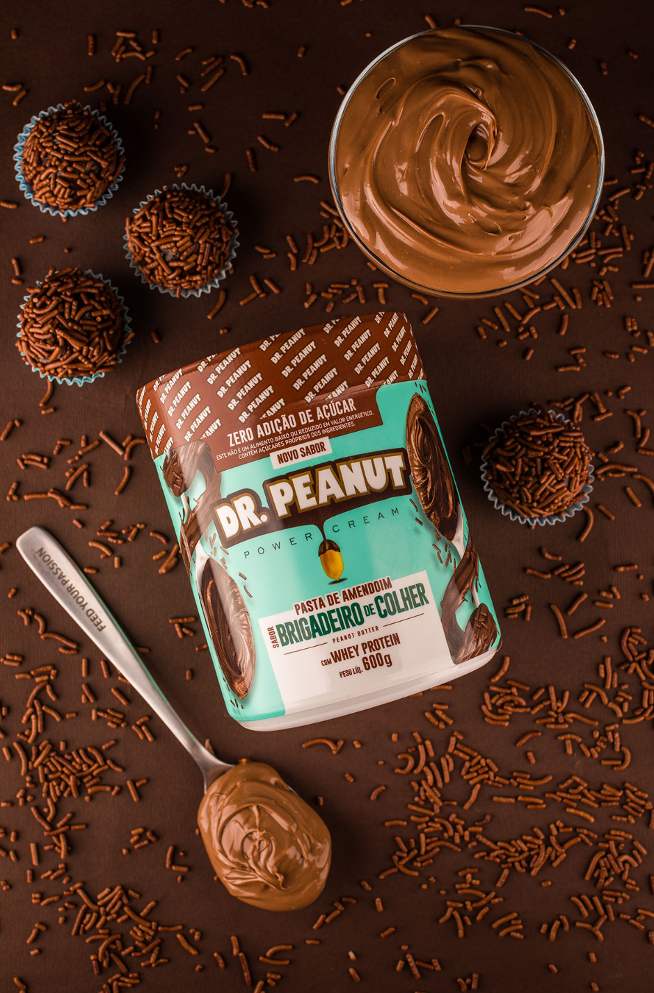 Manteiga de Amendoim Sabor Brigadeiro de Colher - Dr. Peanut