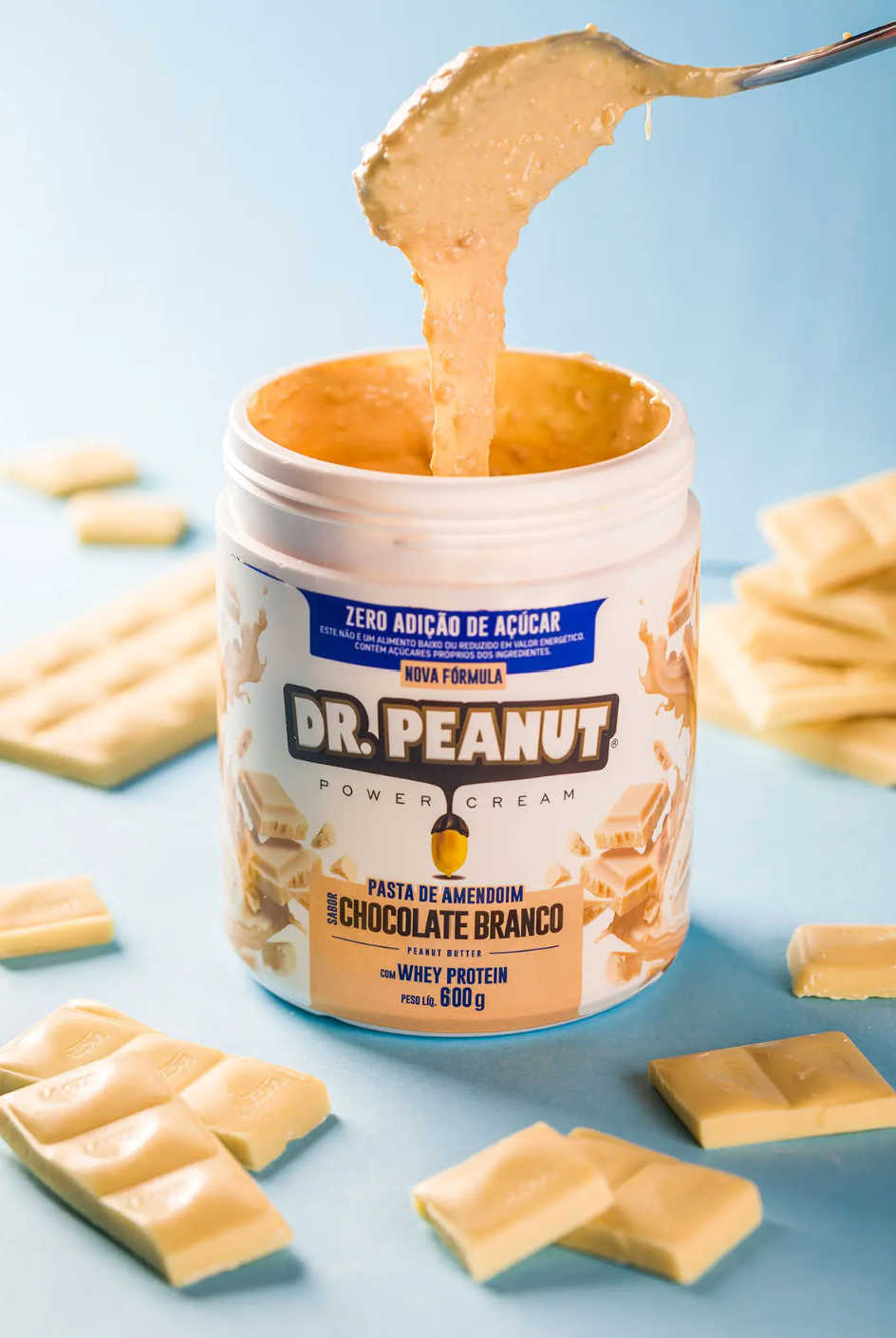 Manteiga de Amendoim Sabor Chocolate Branco - Dr. Peanut