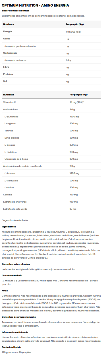 ESSENTIAL AMIN.O. ENERGY Optimum Nutrition