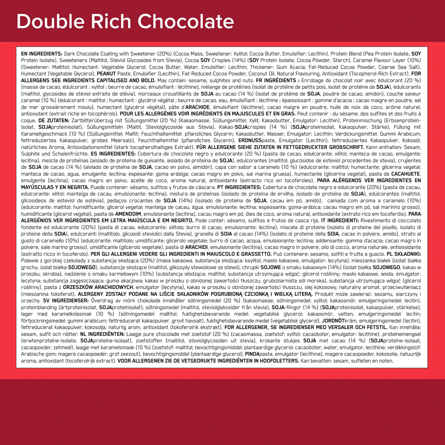 Double Rich Chocolate Plant Protein Bar