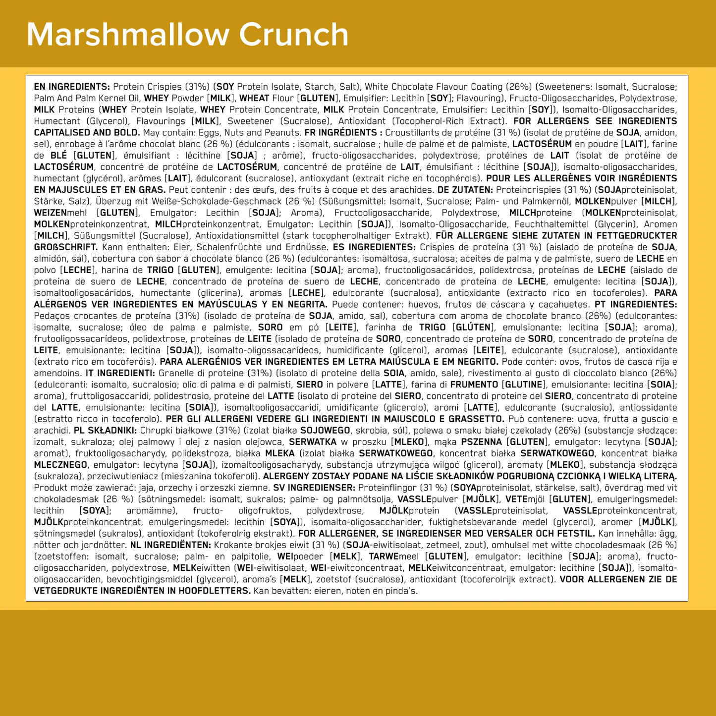 Marshmallow Crunch Protein Bar