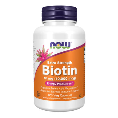 Biotin 10 mg Extra Strength - 120 Capsules