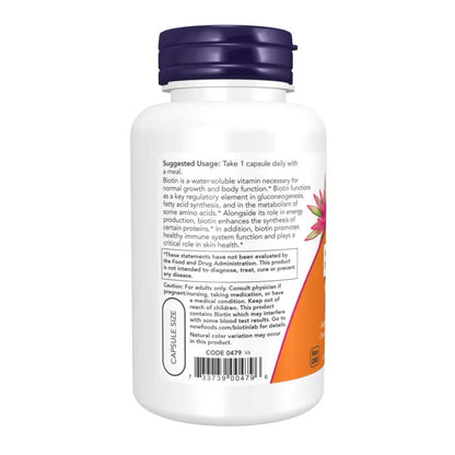 Biotin 10 mg Extra Strength - 120 Capsules