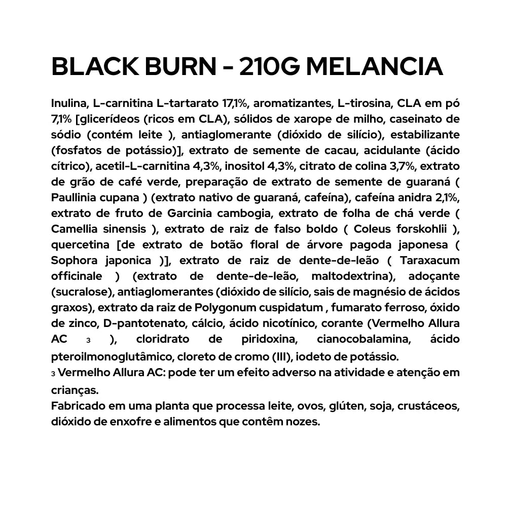 Black Burn Powder - 210g