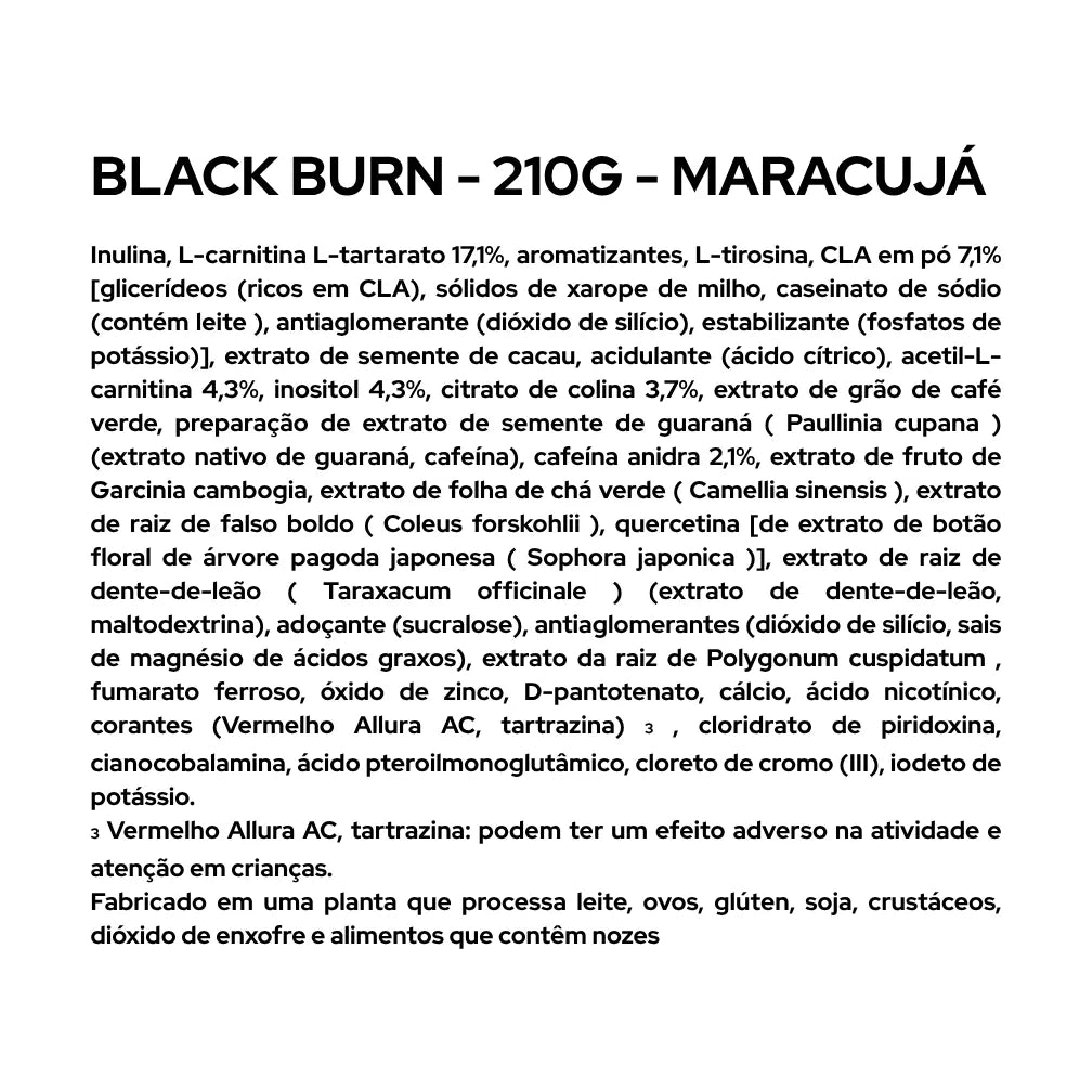 Black Burn Powder - 210g