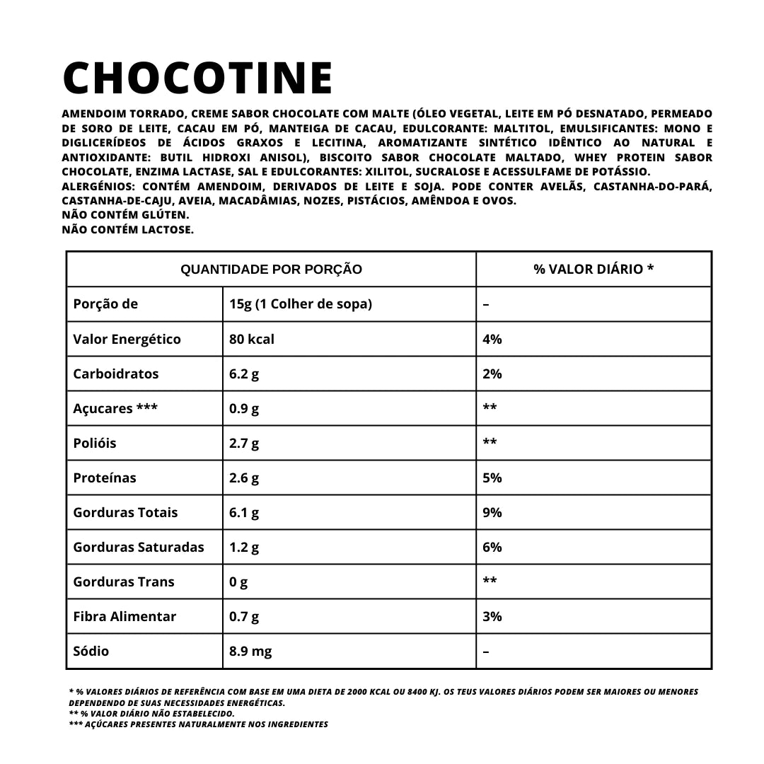 Manteiga de Amendoim Sabor Chocotine