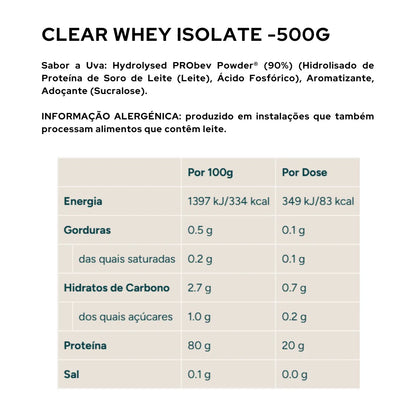 Clear Whey Isolate Myprotein - 500g