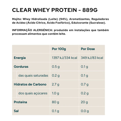 Clear Whey Isolate Myprotein - 889g