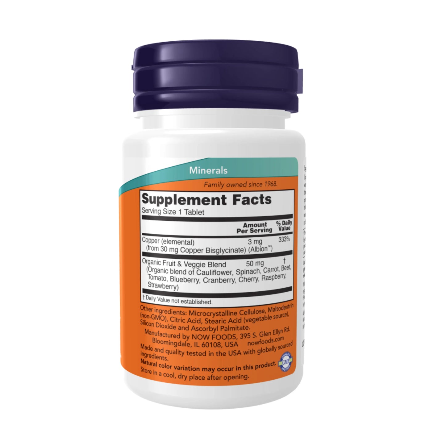 Copper Glycinate 3 mg - 120 Tablets
