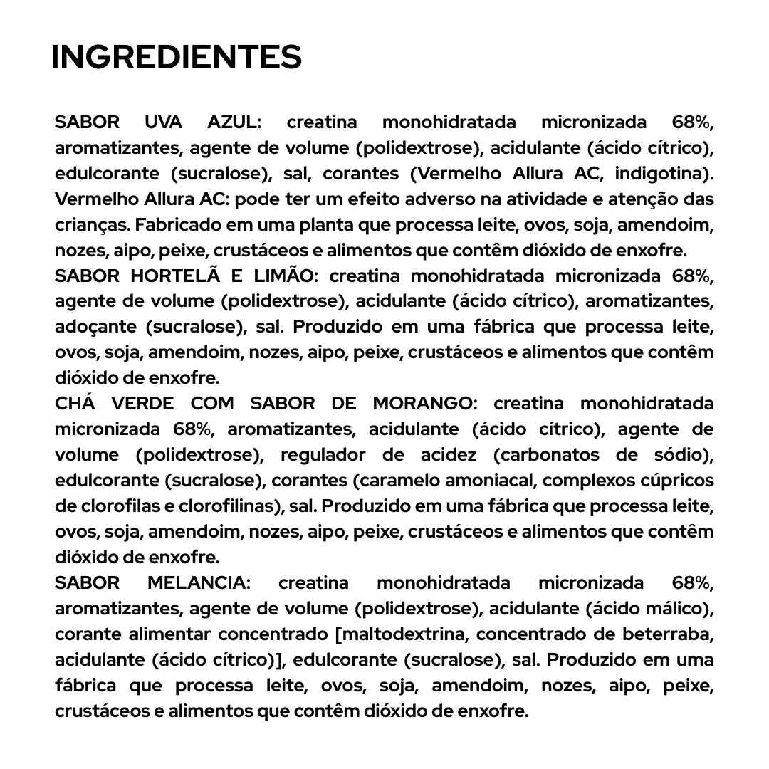 100% Creatine Monohydrate com sabor - 300g