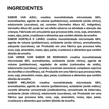 100% Creatine Monohydrate com sabor - 300g