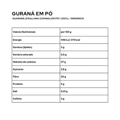 Guaraná Powder Bio - 125g