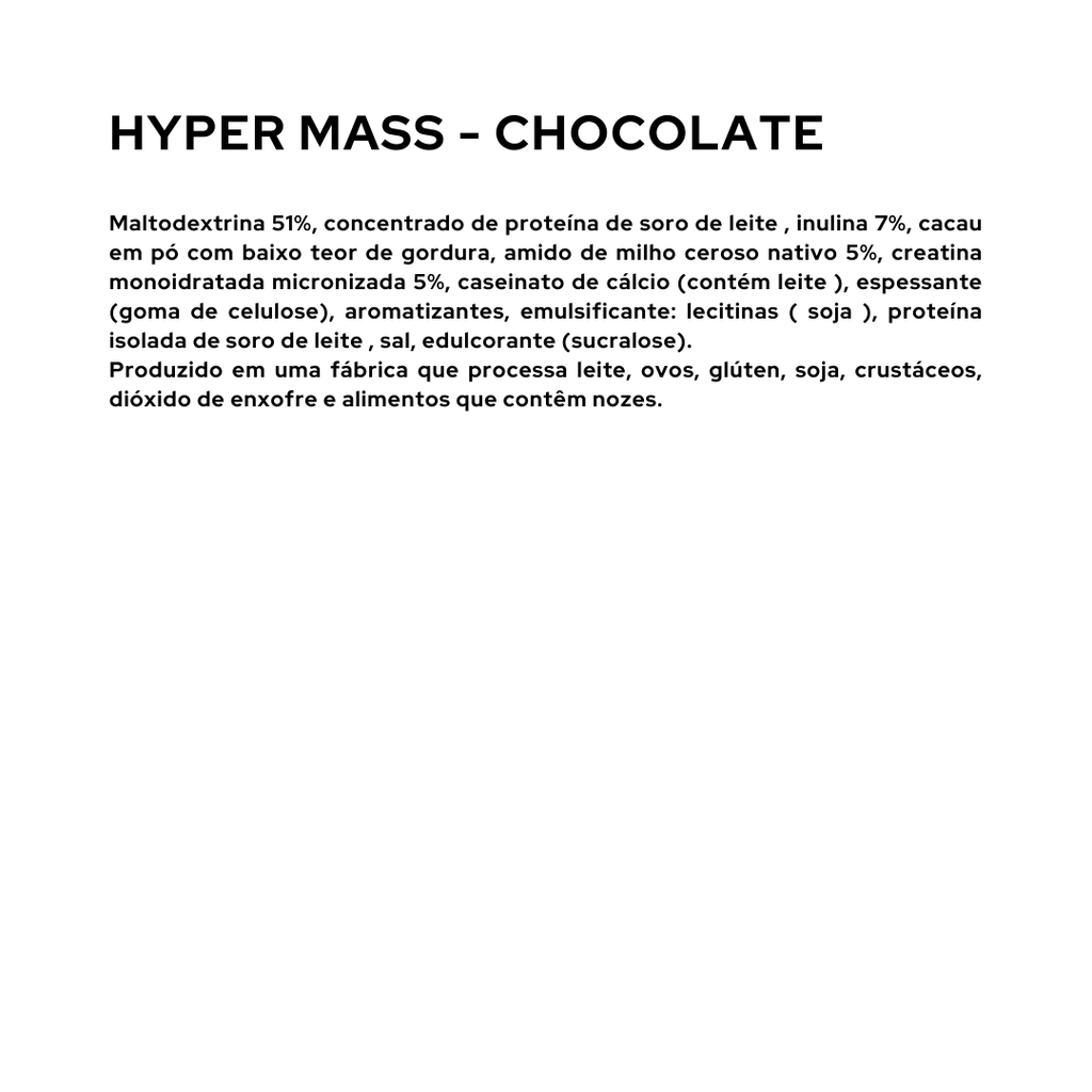 Hyper Mass Chocolate - 65g
