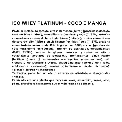 Iso Whey Platinum - 1816g