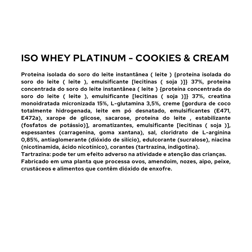 Iso Whey Platinum - 1816g