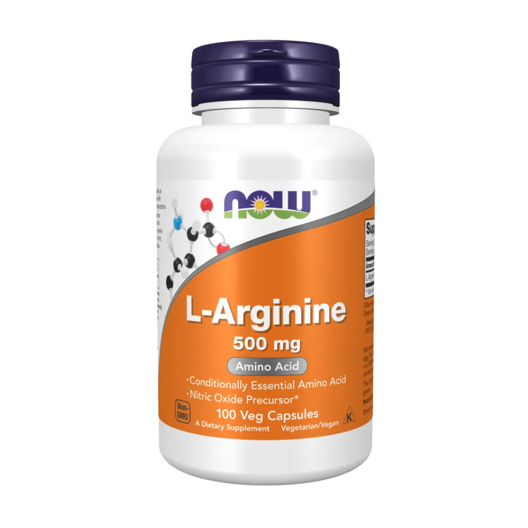 L-Arginine 500 mg - 100 Veg Capsules