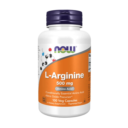 L-Arginine 500 mg - 100 Veg Capsules