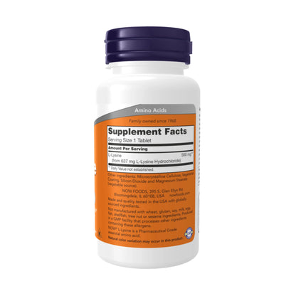 L-Lysine 500 mg - 100 Tablets