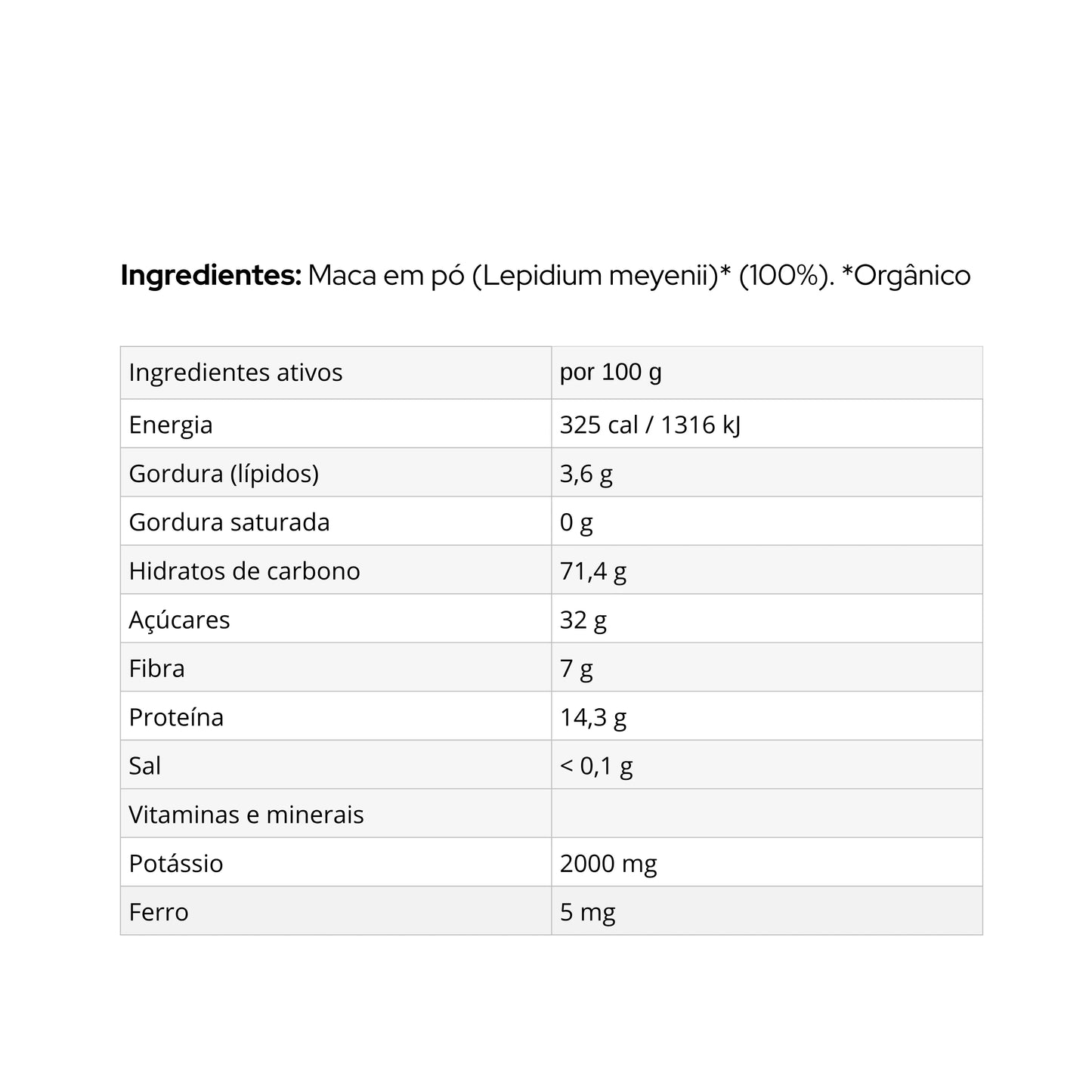 Maca em Pó Bio - 250g
