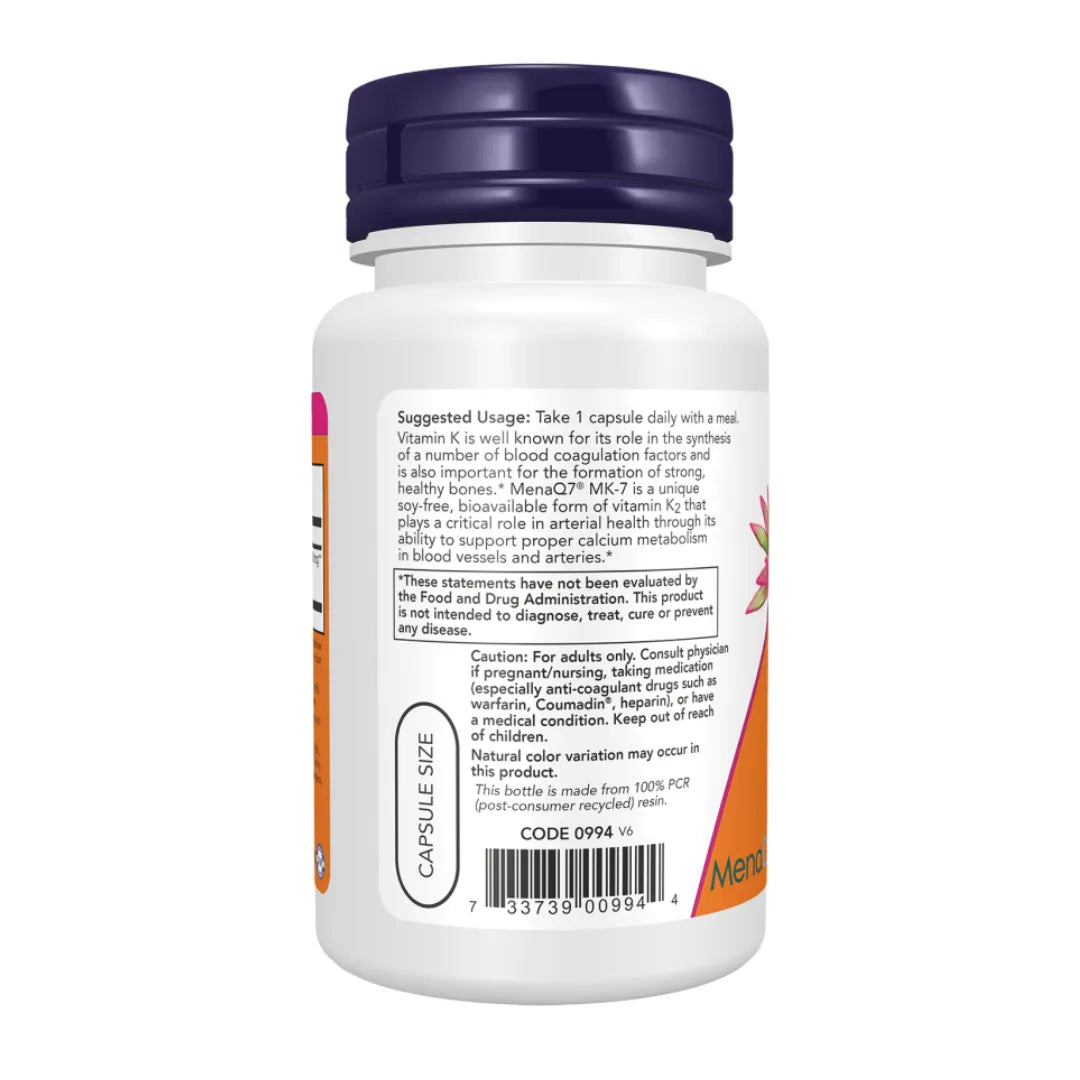 MK-7 Vitamin K-2 Extra Strength 300 mcg - 60 Capsules