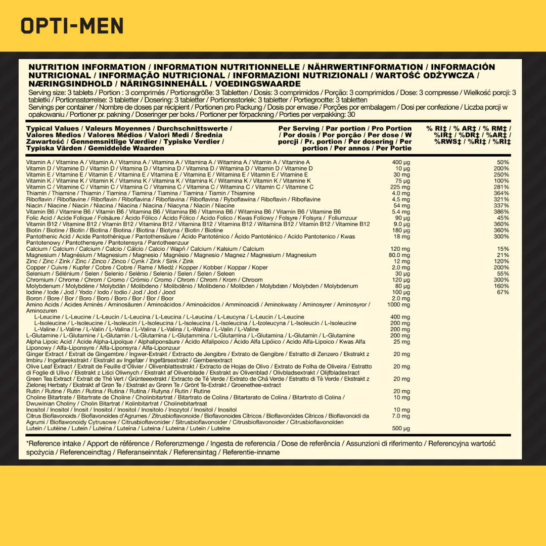 OPTI–MEN Multivitamínico